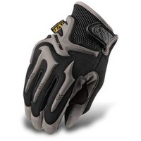 Mechanixwear H30-05-010 Mechanix Wear Large Black And Gray Impact Pro Full Finger Synthetic Leather And Rubber Anti-Vibration Gl